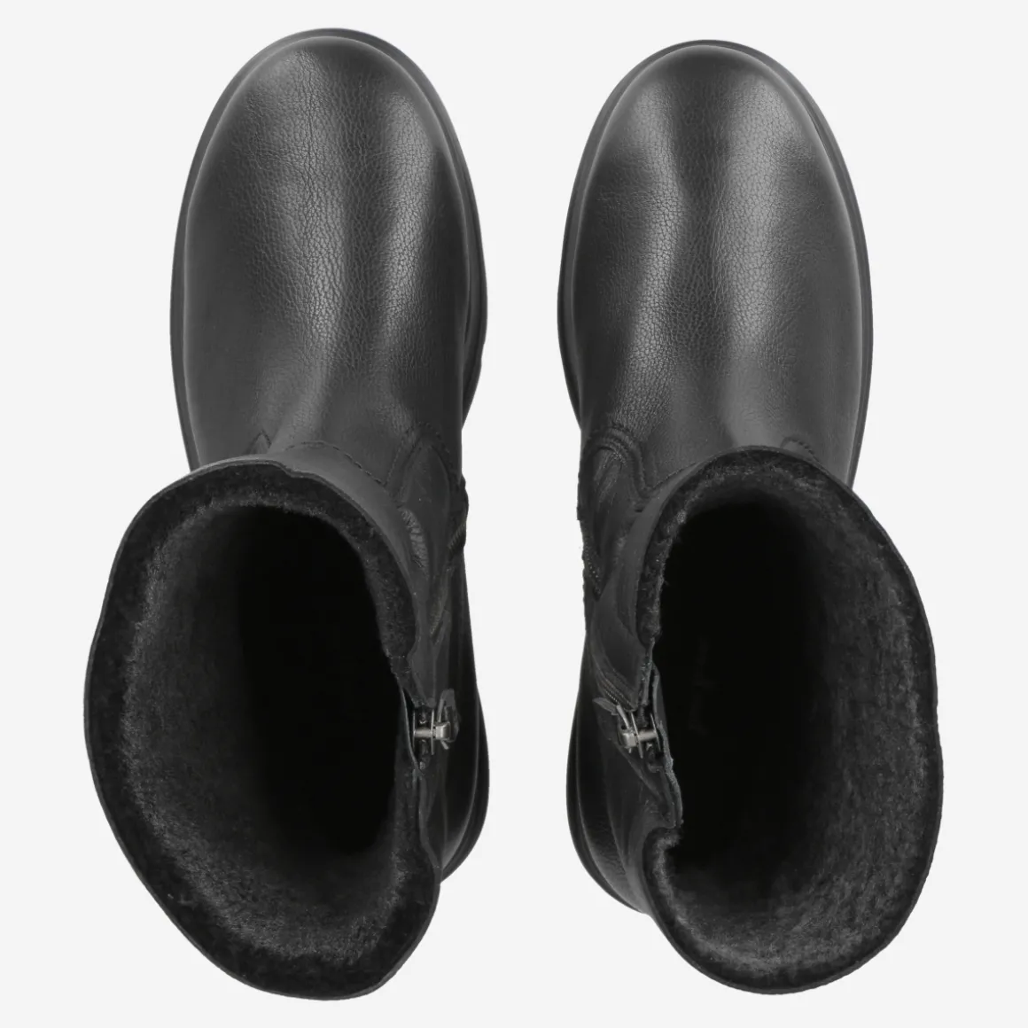 Ankle boot with lambskin