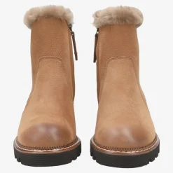 Ankle boot with lambskin
