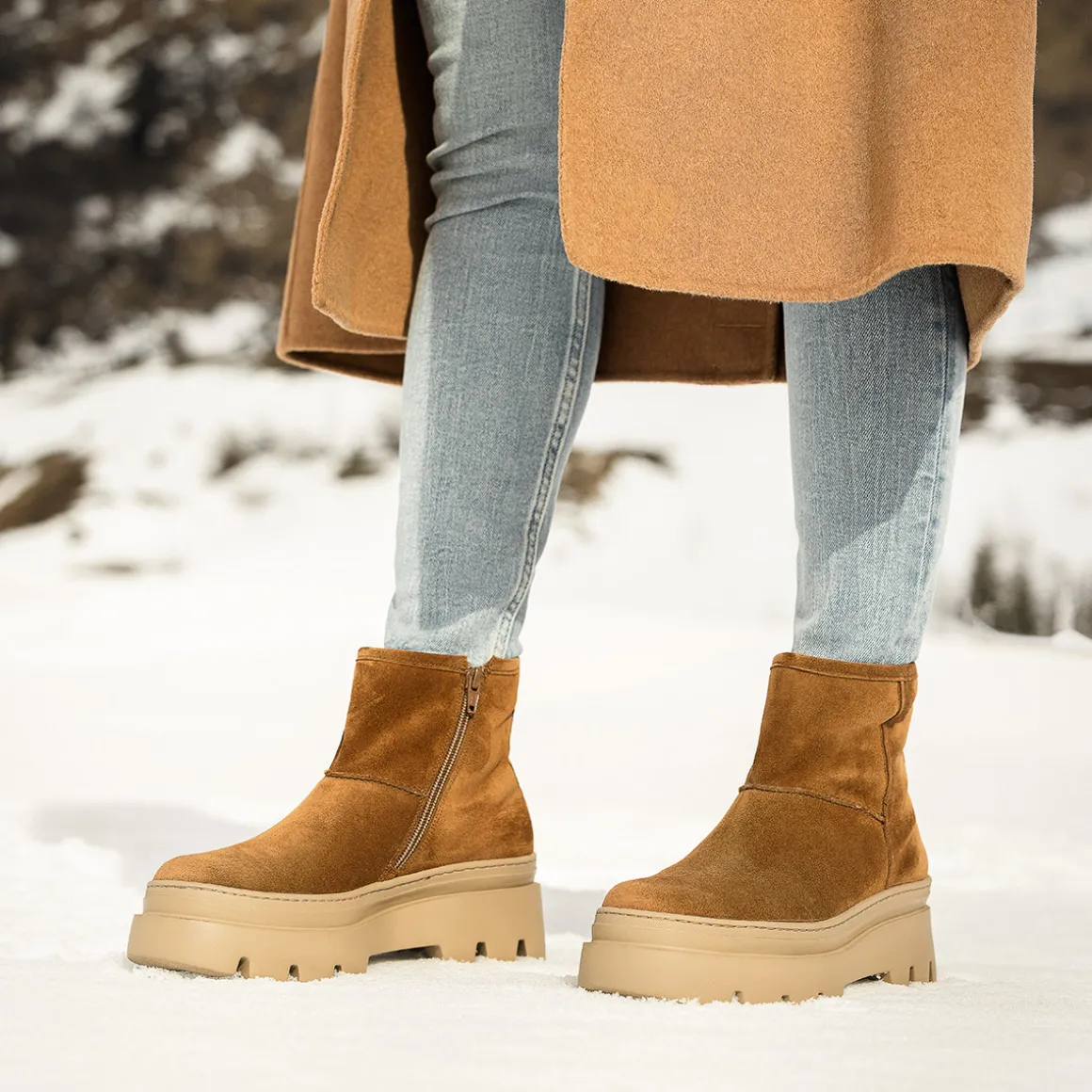 Bootie with warm lining