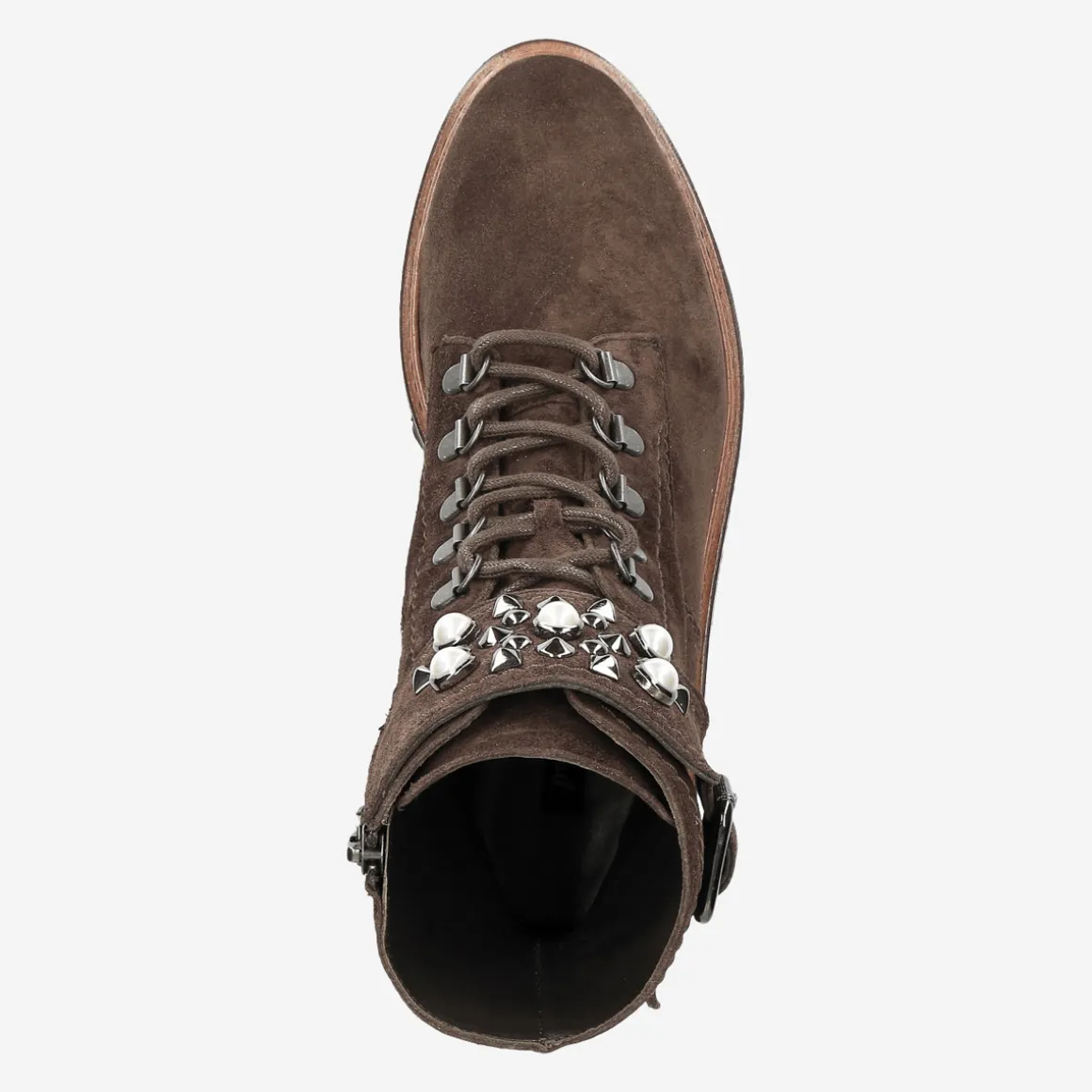 Detail lace up ankle boot