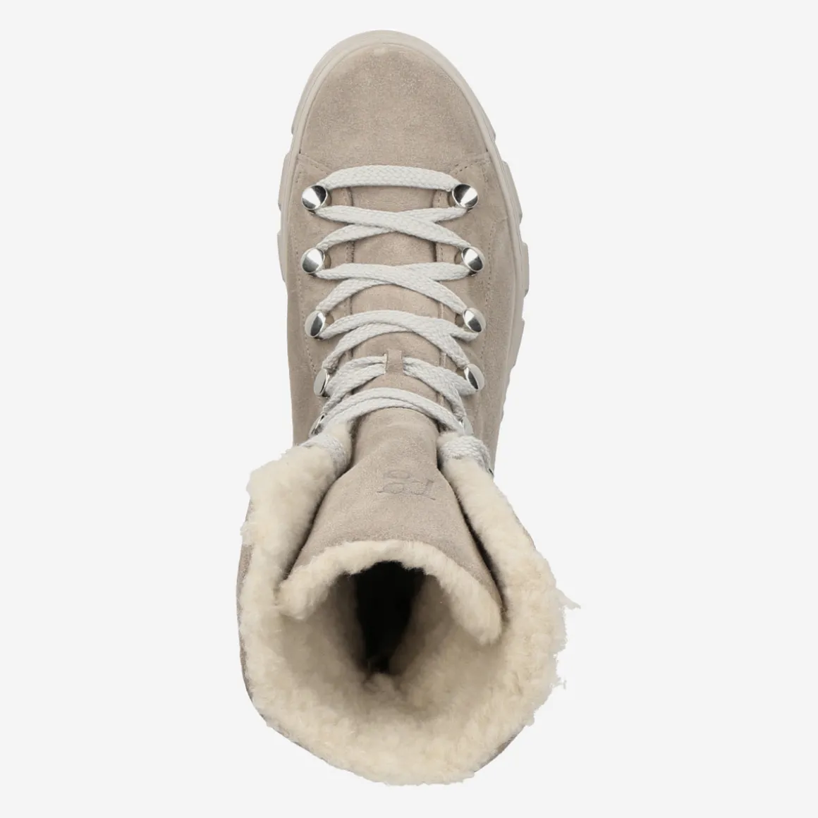 Lace up bootie with merino warm lining