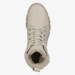 Lace up bootie with merino warm lining