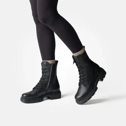 Lace-up bootie