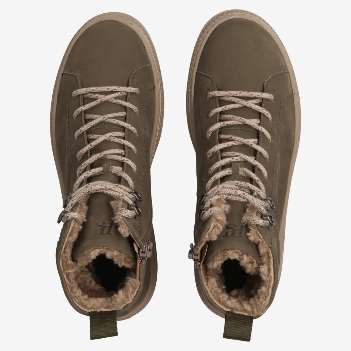 SUPER SOFT lace-up ankle boot with warm lining